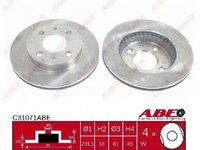 Disc frana NISSAN ALMERA I Hatchback N15 ABE C31071ABE