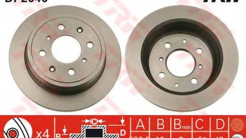 Disc frana NISSAN ALMERA I N15 TRW DF2646