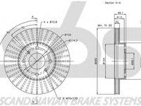 Disc frana NISSAN ALMERA II N16 sbs 1815202251