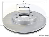 Disc frana NISSAN ALMERA Mk II (N16) (2000 - 2016) COMLINE ADC0252V