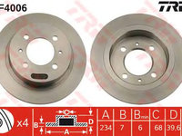 Disc frana NISSAN ALMERA   (N15) - OEM -TRW: DF4006 - W02292675 - LIVRARE DIN STOC in 24 ore!!!