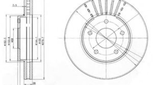 Disc frana NISSAN ALMERA TINO (V10) (2000 - 2