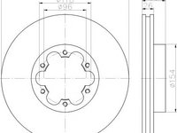 Disc frana NISSAN ATLEON, NISSAN CABSTAR platou / sasiu (F23, H41, H42), NISSAN CABSTAR E pick-up (US) - MINTEX MDC2369