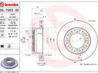 Disc frana NISSAN CABSTAR (2006 - 2012) BREMBO 09.7263.30