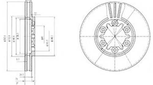 Disc frana NISSAN CABSTAR DELPHI BG3132