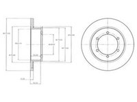 Disc frana NISSAN CABSTAR DELPHI BG4218