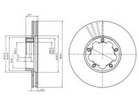 Disc frana NISSAN CABSTAR E (1998 - 2006) DELPHI BG4173