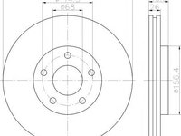 Disc frana NISSAN DUALIS (J10, JJ10), NISSAN X-TRAIL (T31), NISSAN (DONGFENG) QASHQAI - MINTEX MDC1905