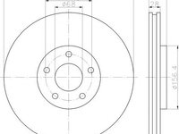 Disc frana NISSAN DUALIS (J10, JJ10), RENAULT KOLEOS (HY_), RENAULT SAMSUNG QM5 - HELLA PAGID 8DD 355 116-761