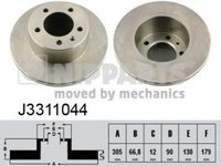 Disc frana NISSAN INTERSTAR bus X70 NIPPARTS J3311044