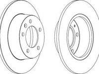 Disc frana NISSAN INTERSTAR caroserie (X70) (2002 - 2016) FERODO DDF1272