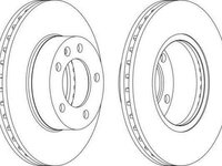 Disc frana NISSAN INTERSTAR platou / sasiu FERODO DDF1217