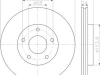 Disc frana NISSAN JUKE (F15) (2010 - 2016) HELLA PAGID 8DD 355 117-321 piesa NOUA