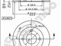 Disc frana NISSAN MARCH I (K10) - BREMBO 08.5131.10