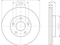 Disc frana NISSAN MAXIMA (A32), NISSAN ALMERA TINO (V10), INFINITI I30 - HELLA PAGID 8DD 355 108-001