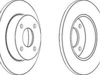 Disc frana NISSAN MICRA II K11 FERODO DDF442