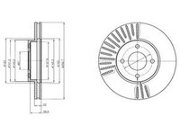 Disc frana NISSAN MICRA IV K13 DELPHI BG4454