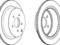 Disc frana NISSAN MURANO (Z50) (2003 - 2016) FERODO DDF1506 piesa NOUA