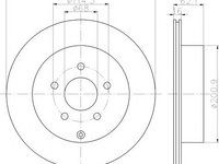 Disc frana NISSAN MURANO (Z50), INFINITI FX, INFINITI M35 - HELLA PAGID 8DD 355 118-811