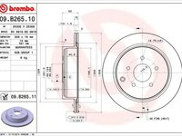 Disc frana NISSAN MURANO Z51 BREMBO 09B26511