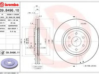 Disc frana NISSAN NAVARA (D40) (2004 - 2016) BREMBO 09.B496.11