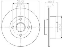 Disc frana NISSAN NAVARA platou/sasiu (D40) - Cod intern: W20113545 - LIVRARE DIN STOC in 24 ore!!!