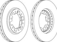 Disc frana NISSAN PATHFINDER I (WD21) (1986 - 1995) FERODO DDF464