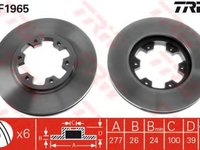 Disc frana NISSAN PATHFINDER II (R50) (1995 - 2004) TRW DF1965