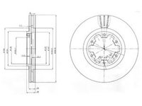 Disc frana NISSAN PATHFINDER II R50 DELPHI BG3972