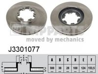 Disc frana NISSAN PATHFINDER II R50 NIPPARTS J3301077