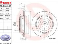 Disc frana NISSAN PATHFINDER III (R51) (2005 - 2020) BREMBO 09.B591.10