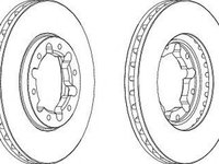 Disc frana NISSAN PATROL GR V Wagon Y61 FERODO DDF1552