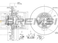 Disc frana NISSAN PRIMASTAR bus X83 BREMSI DBB623S