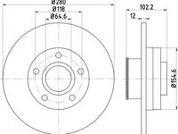 Disc frana NISSAN PRIMASTAR caroserie (X83) (2002 - 2016) TEXTAR 92153703 piesa NOUA