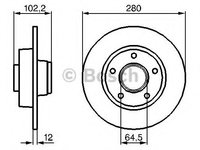 Disc frana NISSAN PRIMASTAR Van (X83) (2001 - 2020) BOSCH 0 986 479 144