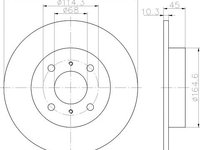 Disc frana NISSAN PRIMERA 98- punte spate - OEM-MAXGEAR: 19-0959|19-0959 - W02388575 - LIVRARE DIN STOC in 24 ore!!!