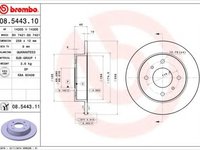 Disc frana NISSAN PRIMERA Break (WP11) (1996 - 2002) BREMBO 08.5443.11