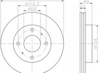 Disc frana NISSAN PRIMERA Hatchback P10 TEXTAR 92056300