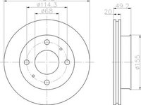 Disc frana NISSAN PRIMERA Hatchback P10 TEXTAR 92056200