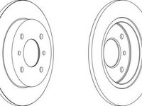 Disc frana NISSAN PRIMERA (P10), NISSAN PRIMERA Hatchback (P10), NISSAN PRIMERA (P11) - FERODO DDF267