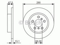 Disc frana NISSAN QASHQAI (J11) (2013 - 2016) BOSCH 0 986 479 D17 piesa NOUA