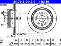 Disc frana NISSAN QASHQAI J11 J11 ATE 24011601191