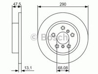 Disc frana NISSAN QASHQAI J11 J11 BOSCH 0986479D17