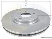 Disc frana NISSAN QASHQAI J11 J11 COMLINE ADC1587V