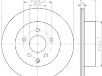 Disc frana NISSAN QASHQAI / QASHQAI +2 (J10, JJ10) (2007 - 2013) HELLA PAGID 8DD 355 118-711 piesa NOUA