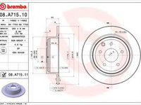 Disc frana NISSAN QASHQAI / QASHQAI +2 (J10, JJ10) (2007 - 2020) BREMBO 08.A715.11