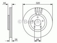 Disc frana NISSAN QASHQAI QASHQAI +2 J10 JJ10 BOSCH 0986479679