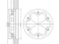 Disc frana NISSAN TERRANO II (R20) (1992 - 2007) DELPHI BG3422 piesa NOUA