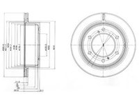 Disc frana NISSAN TERRANO II R20 DELPHI BG4042