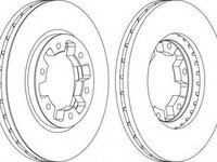 Disc frana NISSAN TERRANO (WD21), NISSAN MISTRAL II (R20), FORD MAVERICK (UDS, UNS) - FERODO DDF464